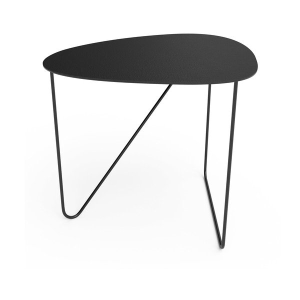 Černý kovový konferenční stolek 44x50 cm Curve L Bull – LIND DNA