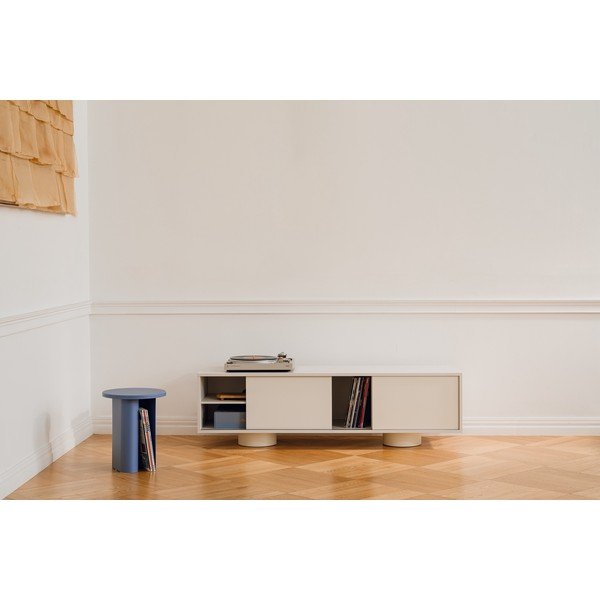 Šedobéžový TV stolek 160x48x42 cm Taro – noo.ma-image-1