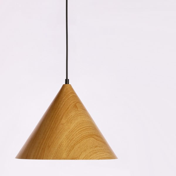 Hnědé závěsné svítidlo s kovovým stínidlem ø 32 cm Dunca – Candellux Lighting-image-1