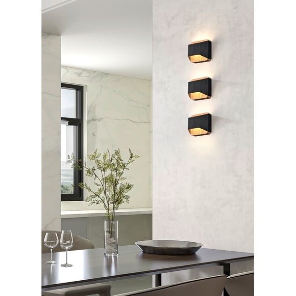 Matně černé LED stmívatelné nástěnné svítidlo Arino – Trio-image-1