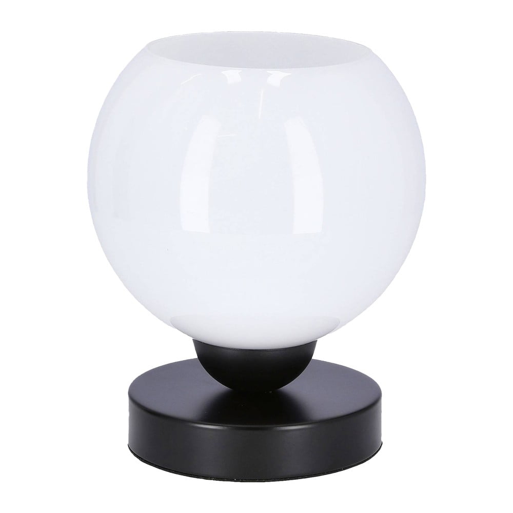 Bílá stolní lampa se skleněným stínidlem (výška 19 cm) Caldera – Candellux Lighting