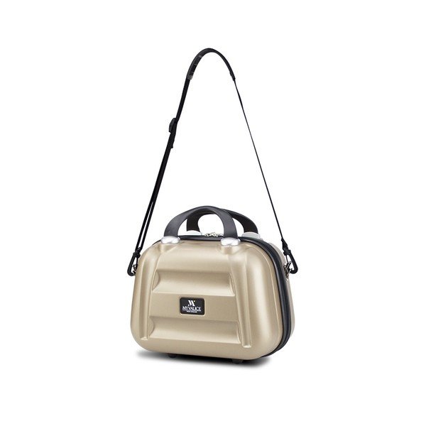 Dámský příruční cestovní kufřík ve zlaté barvě My Valice SMART BAG LASSO Make Up & Hand Suitcase-image-1
