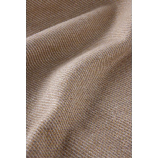 Světle hnědý pléd s podílem bavlny Euromant Jade, 140 x 180 cm-image-3