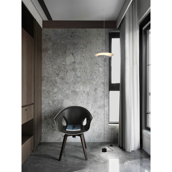 Matně bílá hliníková LED stmívatelná stojací lampa (výška 370 cm) Olos – Nova Luce-image-1
