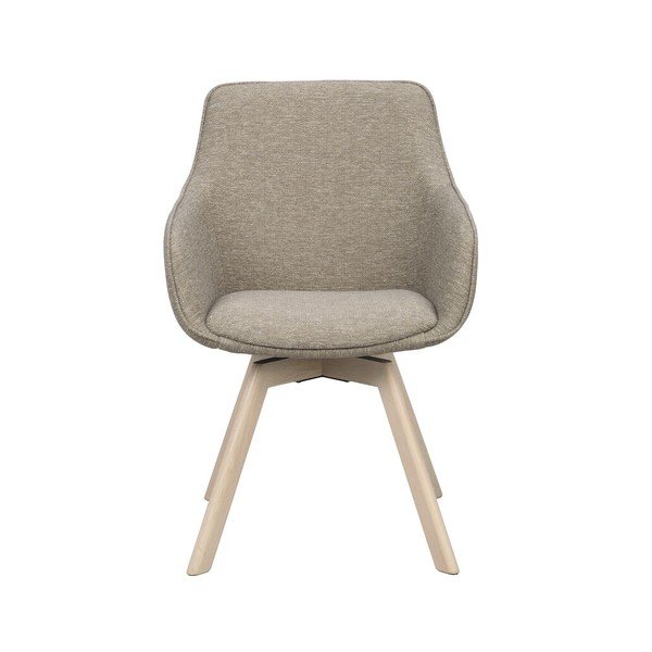 Béžová čalouněná jídelní křesla v sadě 2 ks Alison – Rowico-image-2