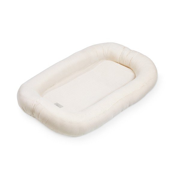 Béžové hnízdečko pro miminko 52x84 cm Classic Stripes Camel – Cam Cam Copenhagen