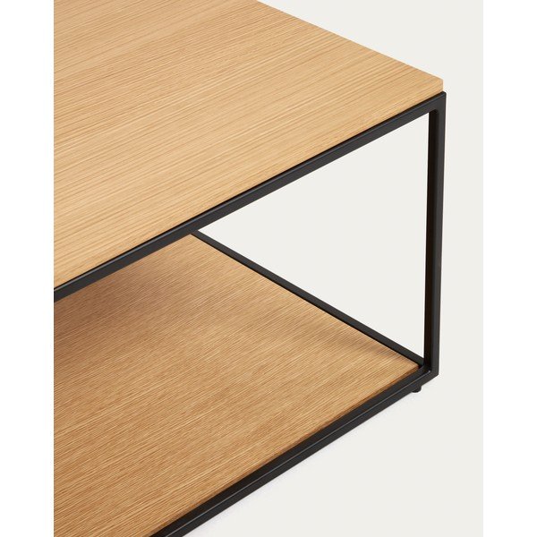 Konferenční stolek s deskou v dubovém dekoru v přírodní barvě 60x110 cm Yoana – Kave Home-image-3