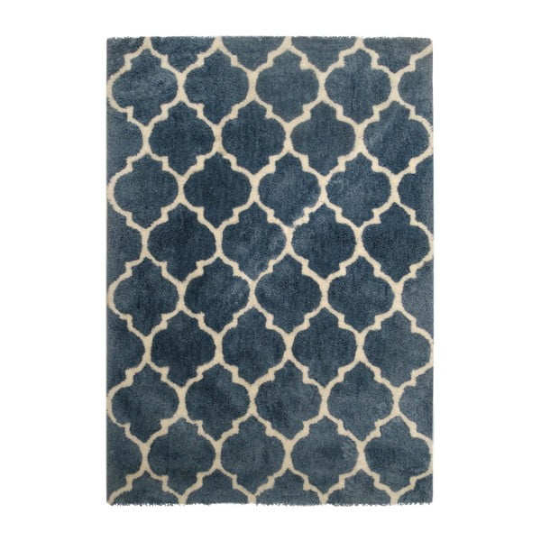 Modrý koberec Smooth, 120x170cm