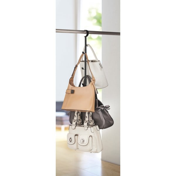 Černý závěsný věšák do šatníku Yamazaki Tower-image-2