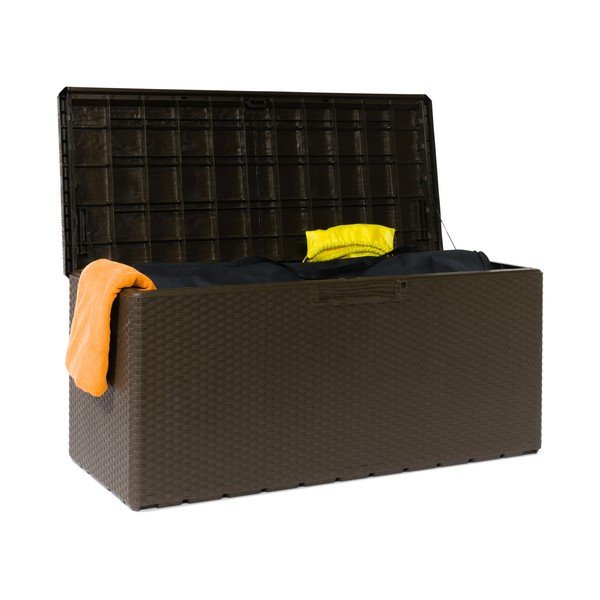 Tmavě hnědý zahradní úložný box Portofino – Toomax-image-1