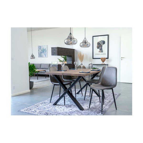 Jídelní stůl s deskou z masivního dubu House Nordic Toulon Smoked, 140 x 95 cm-image-4