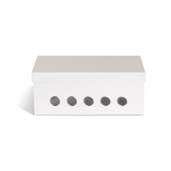 Bílý kartonový organizér na kabely Cordy Paper Laminate – Bigso