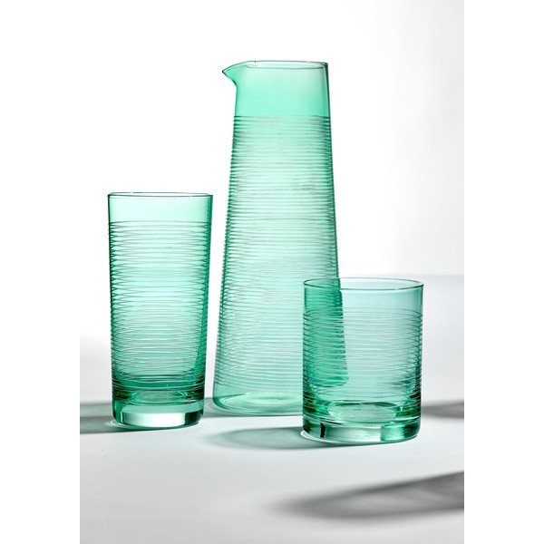 Zelená skleněná karafa 1.2 l Linear - Ladelle-image-1