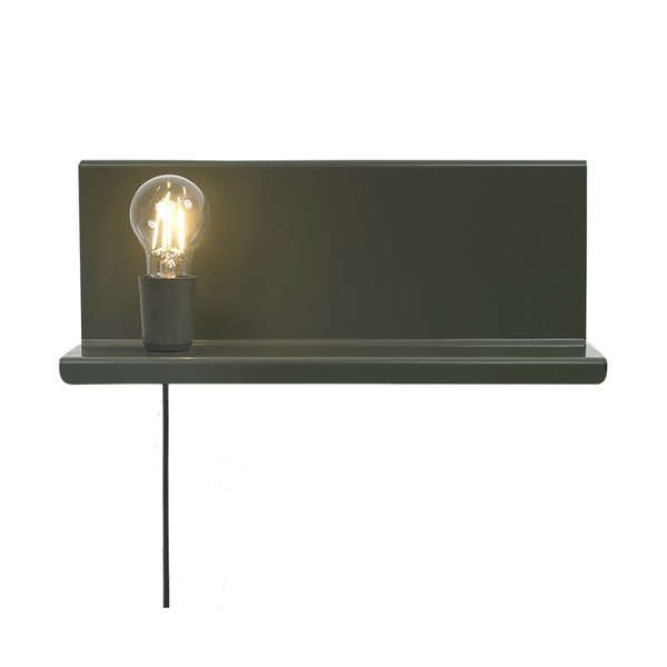Zelené nástěnné svítidlo s poličkou Homemania Decor Shelfie2-image-2