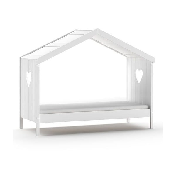 Bílá domečková dětská postel 90x200 cm Amori - Vipack-image-4