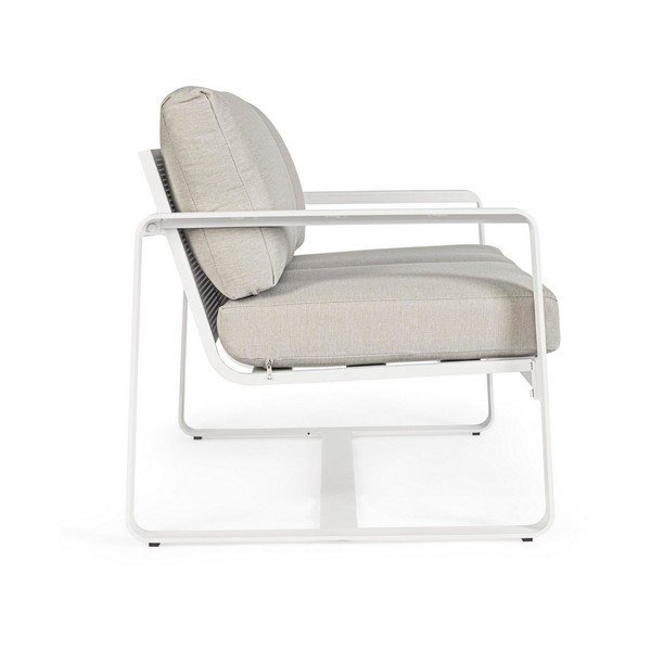 Bílá hliníková zahradní pohovka Merrigan   – Bizzotto-image-4