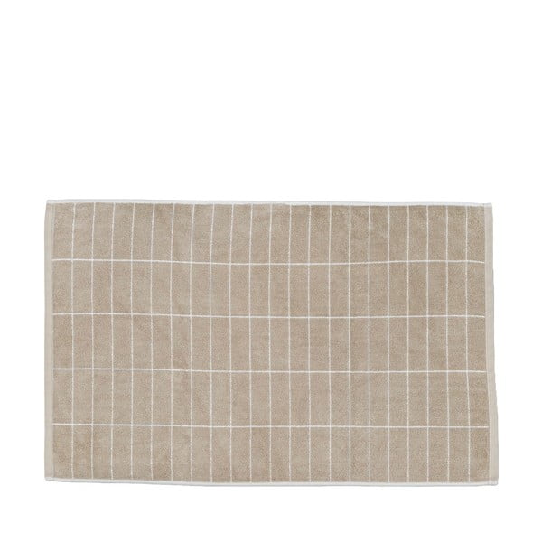 Béžová koupelnová předložka 50x80 cm Tile Stone – Mette Ditmer Denmark