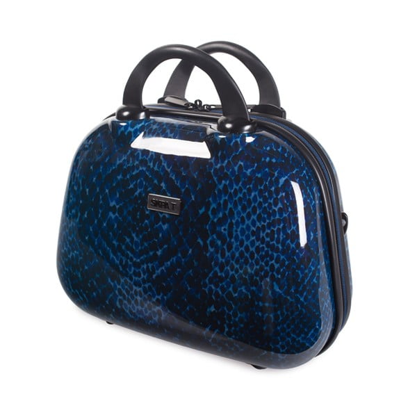 Modrý cestovní kosmetický kufřík SKPA-T