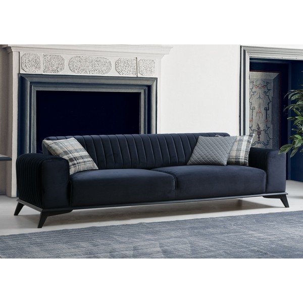 Tmavě modrá pohovka 220 cm Lisa – Balcab Home-image-4
