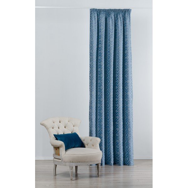 Modrý závěs 140x245 cm Giuseppe – Mendola Fabrics-image-1