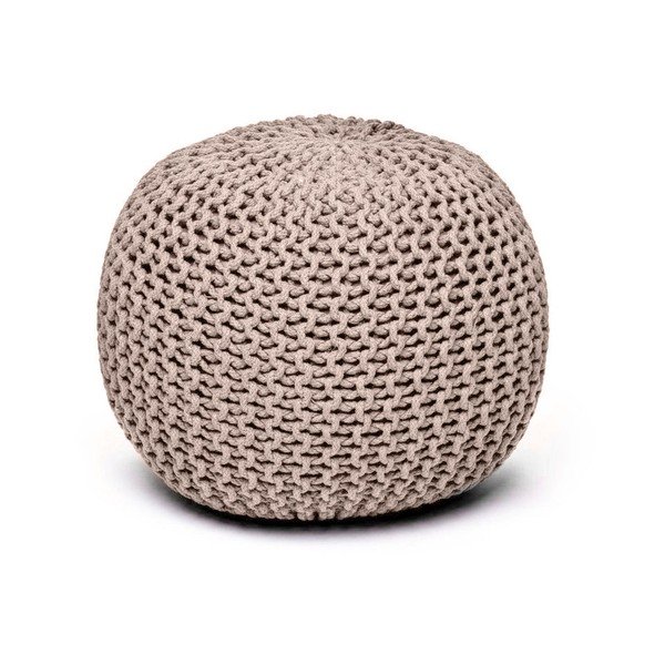 Šedohnědý sedací puf Bonami Essentials Jagger