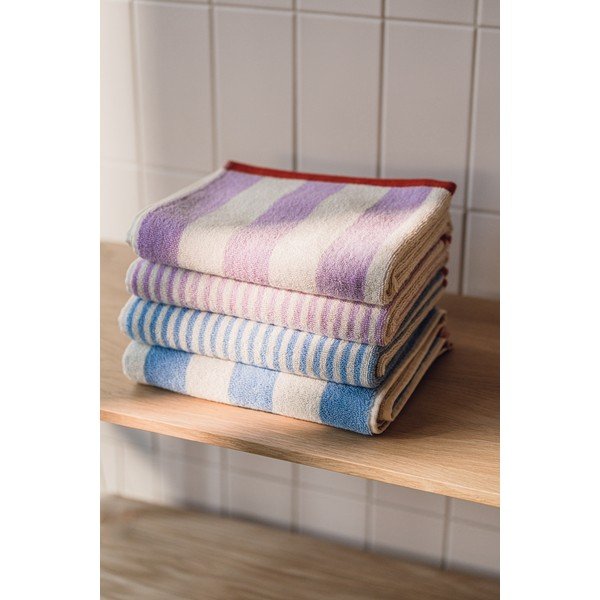 Hnědá/krémová froté bavlněná osuška 70x140 cm Gobo – noo.ma-image-1