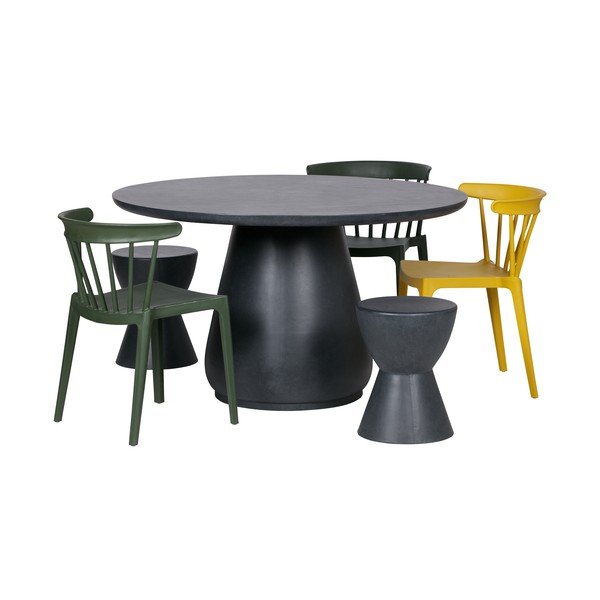 Žlutá židle vhodná do interiéru i exteriéru WOOOD Bliss-image-3