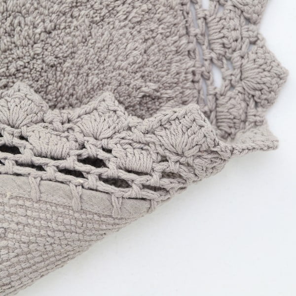 Šedý pratelný kulatý koberec ø 110 cm Perla – Nattiot-image-1