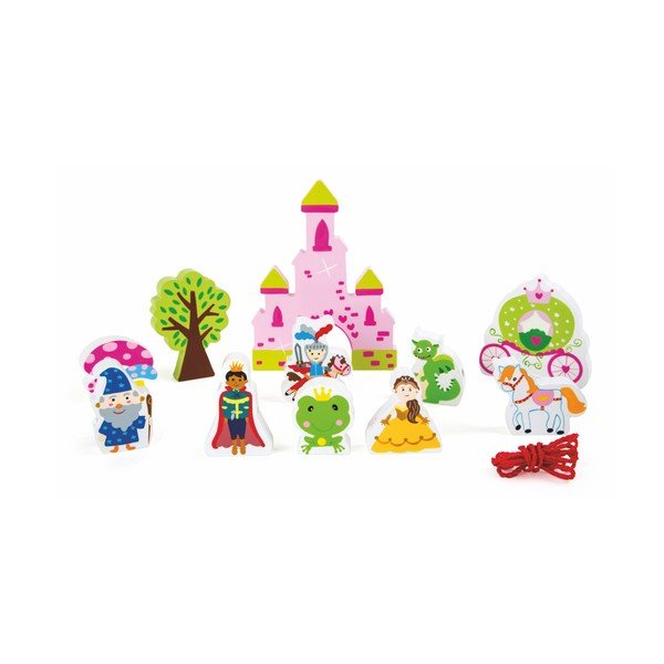 Dřevěný hrací set s provázkem Legler Fairytale-image-1