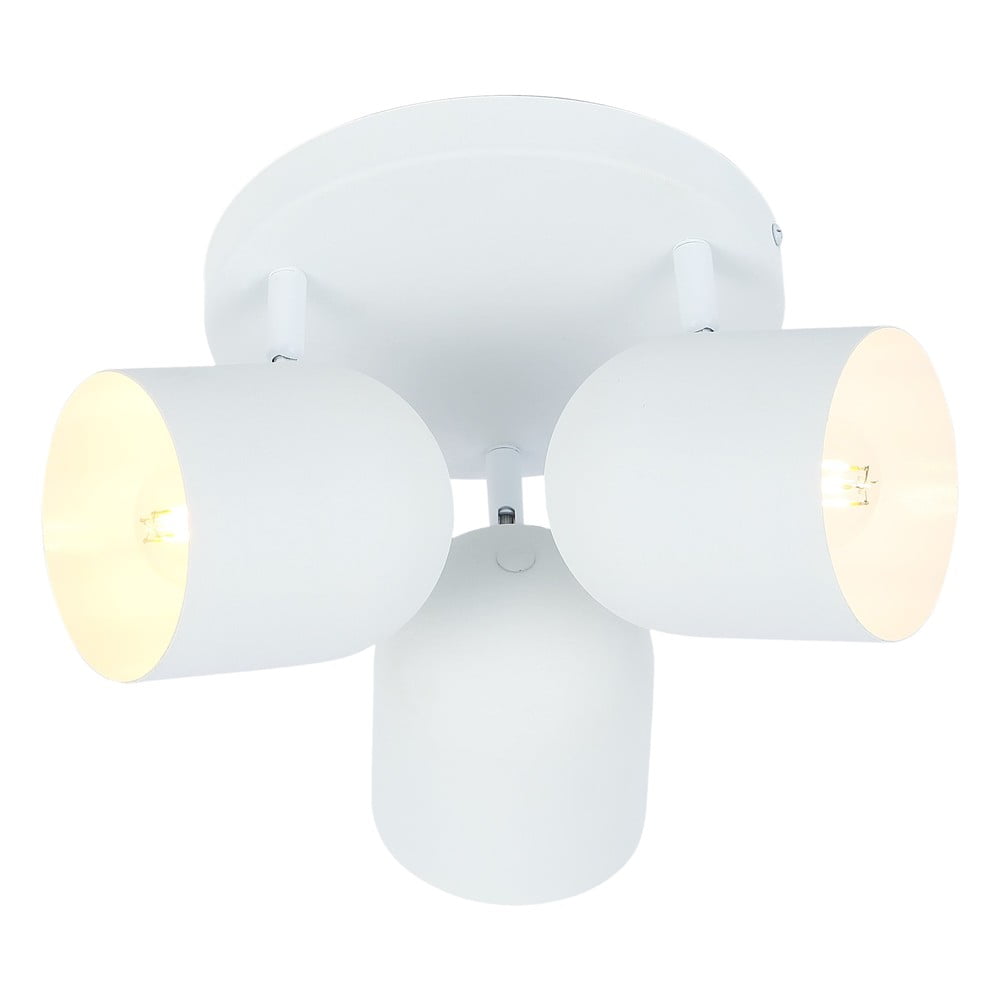 Bílé stropní svítidlo s kovovým stínidlem 32x32 cm Azuro – Candellux Lighting
