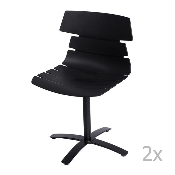 Sada 2 černých židlí D2 Techno One