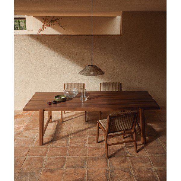 Zahradní jídelní stůl s deskou z akácie 100x200 cm Itani – Kave Home-image-1
