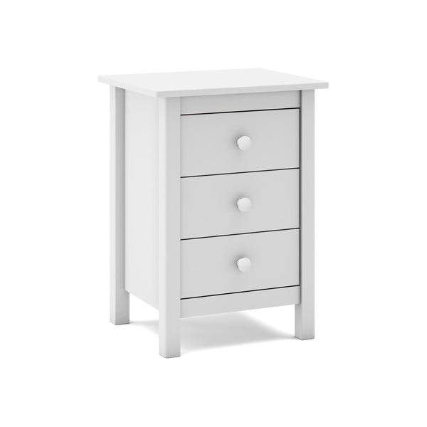 Bílý dětský noční stolek z borovicového dřeva Max – Marckeric-image-3