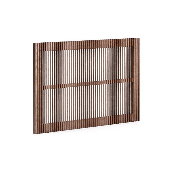 Čelo postele z jasanového dřeva v tmavě přírodní barvě 105x70 cm Beyla – Kave Home