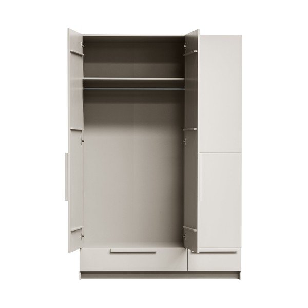 Krémová modulární skříň z borovicového dřeva 142x215 cm Pure – WOOOD-image-2