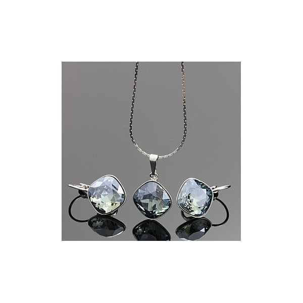 Set Swarovski Elements Glass Light Blue