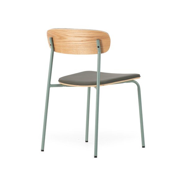 Tmavě zelené čalouněné stohovatelné jídelní židle v sadě 2 ks Saula – Marckeric-image-4