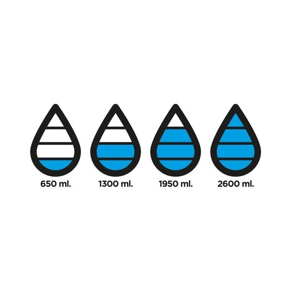 Černá cestovní láhev XD Design Aqualicious, 600 ml-image-2