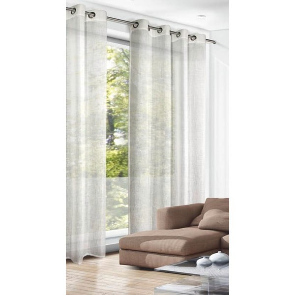 Béžový závěs 140x245 cm Struktura Uni – Sehlbach-image-1