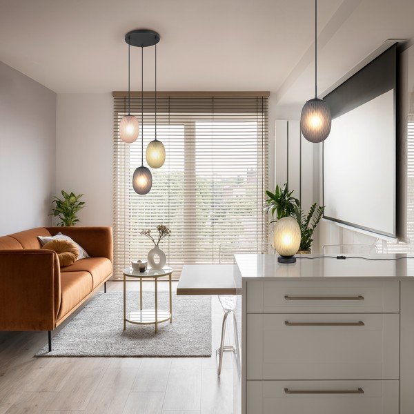 Zelená stolní lampa se skleněným stínidlem (výška 28,5 cm) Facette – Trio-image-2