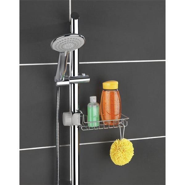 Samodržící koupelnová polička z nerezové oceli - Maximex-image-1