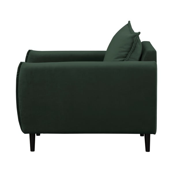 Tmavě zelené sametové křeslo Juli – Ropez-image-2