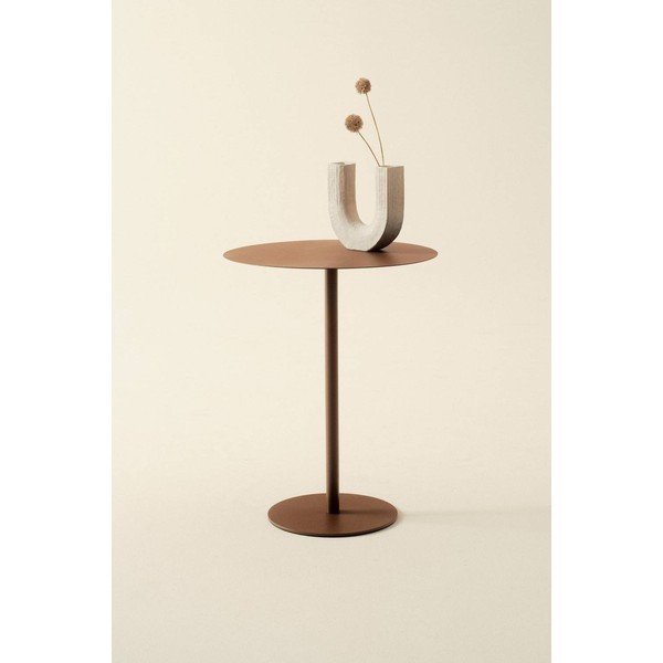 Kovový kulatý odkládací stolek ø 40 cm Heby – Jotex-image-1