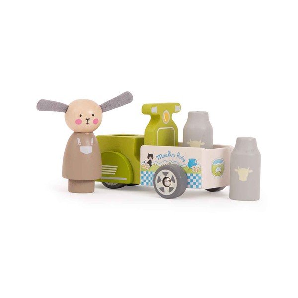 Dřevěná hračka Milk Delivery – Moulin Roty-image-2