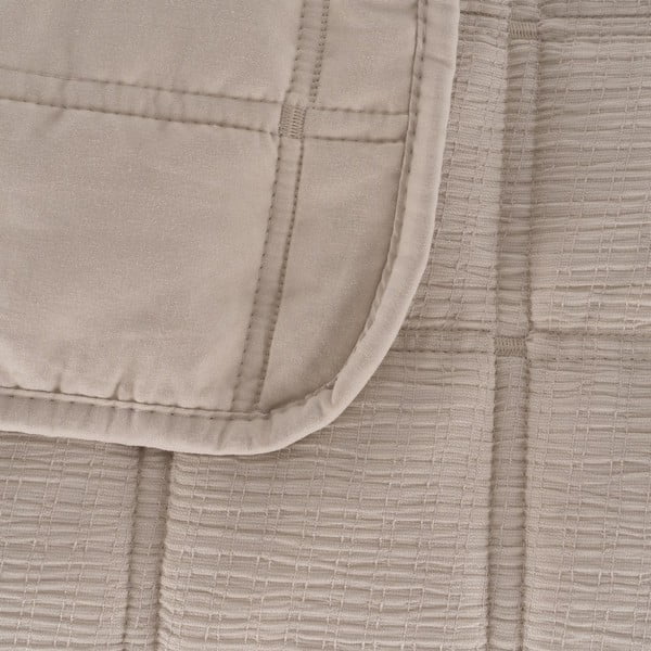 Béžový prošívaný přehoz 230x280 cm – Ixia-image-1