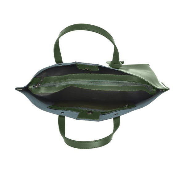 Zelená kožená kabelka Luisa Vannini Veronica-image-3