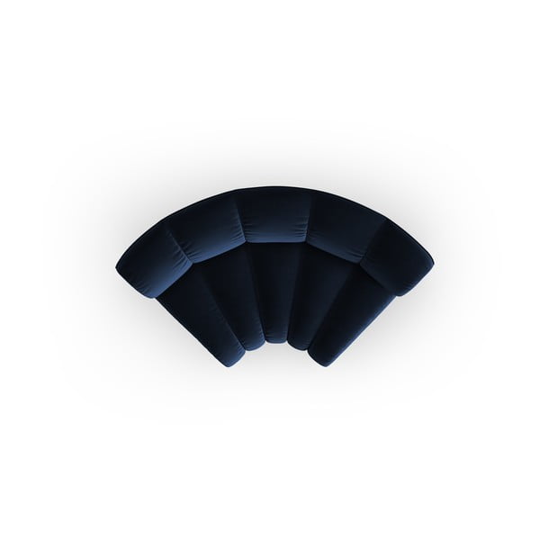 Modrý sametový modul pohovky (variabilní roh) Lupine – Micadoni -image-2