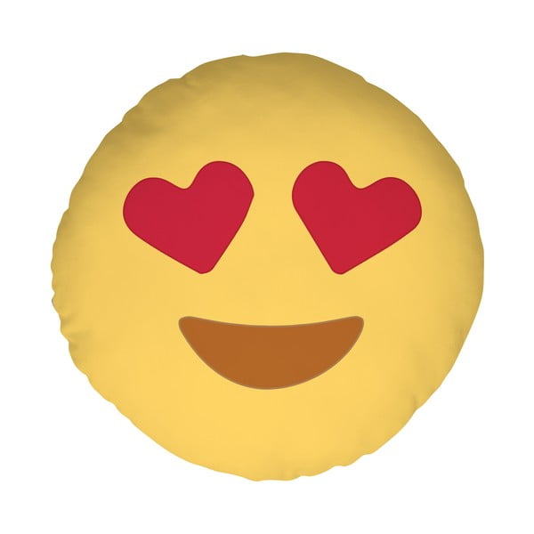 Polštář Emoji Hearts, 39 cm