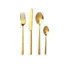 Ocelový příborv mosazné barvě 16 ks Brass – Bitz