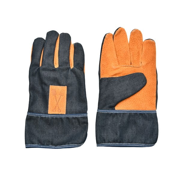 Modro-oranžové zahradnické rukavice Esschert Design Denim-image-3